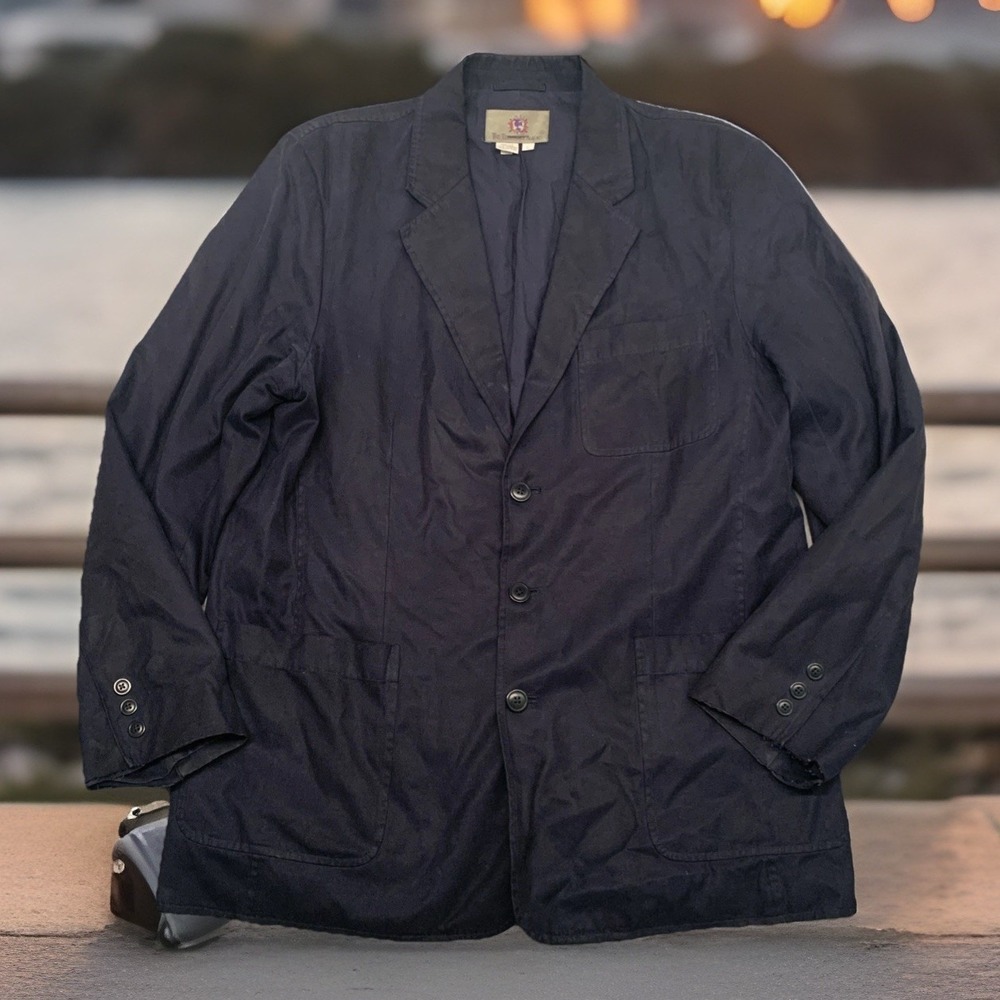 Territory Ahead Blazer Men L Blue Performance Travel‎ Sport Jacket Modern Thrash